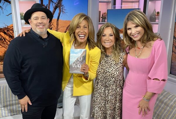 Rabbi Jason Sobel and Kathie Lee Gifford with the Today Show, Hoda and Jenna