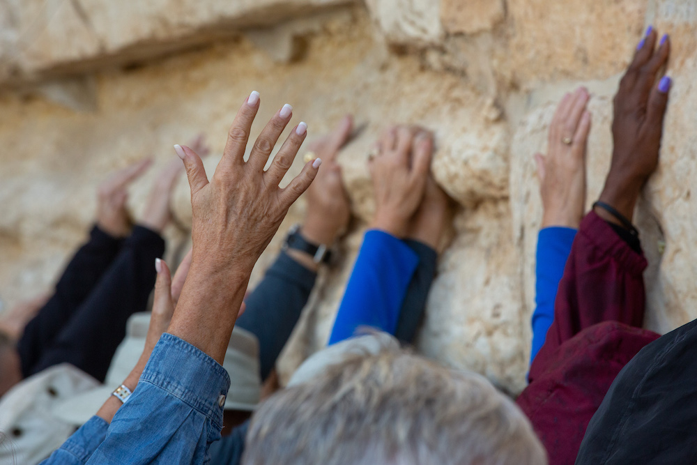 Prayer on the Southern Steps Israel