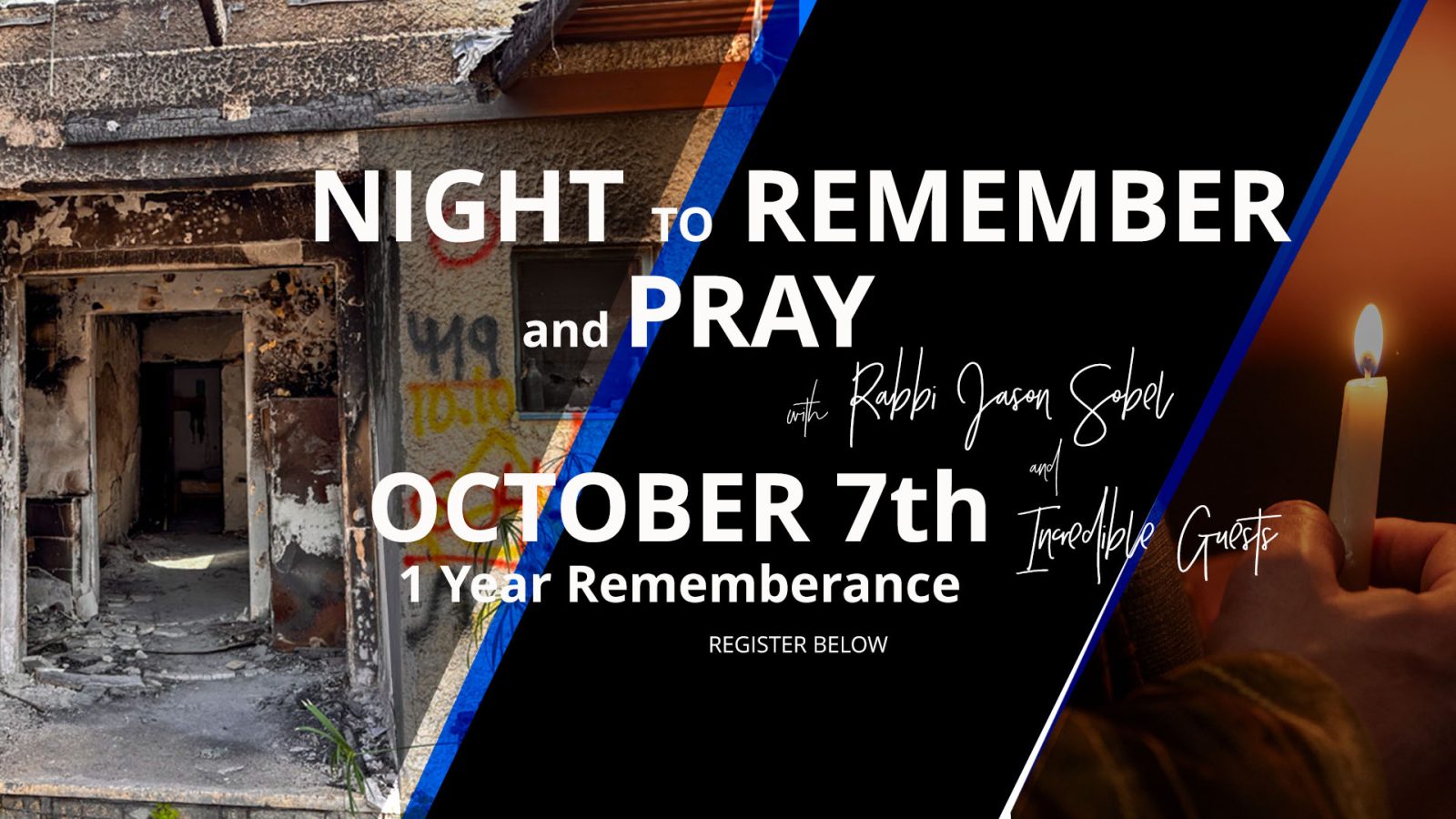 Prayer for the anniversary of oct 7th with rabbi jason sobel fusion