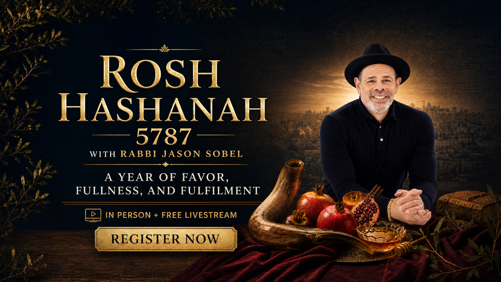 Rosh Hashanah 5787 with Rabbi Jason Sobel in Newbury Park CA Registration